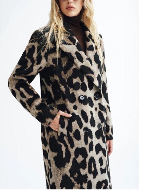 Commense Jackets & Blazers - COMMENSE Wool blend Leopard Print Coat NWT